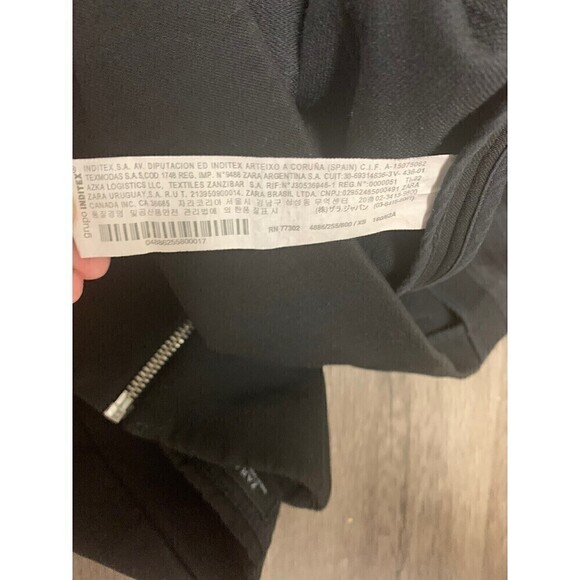ZARA Woman Black Zipper Skirt Size XS - Picture 5 of 5